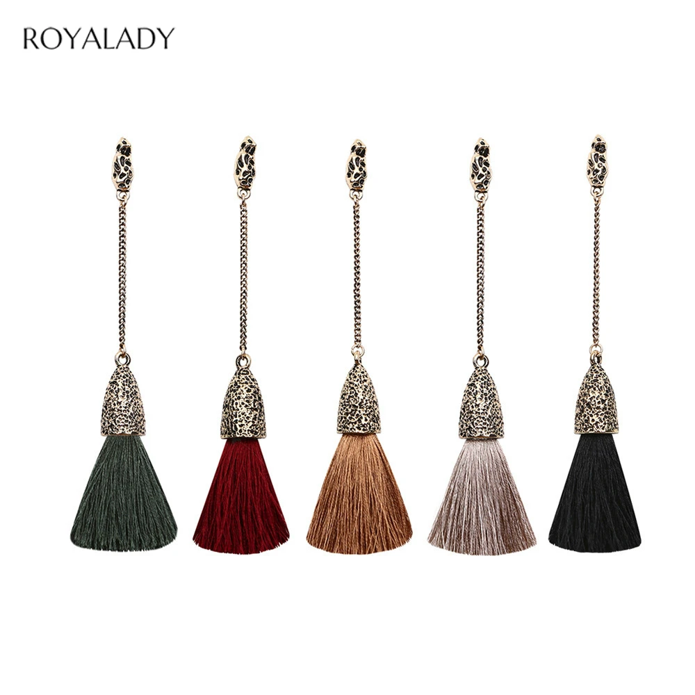 5 стилей Винтажные серьги-Кисточки для женщин богемные Висячие длинные массивные