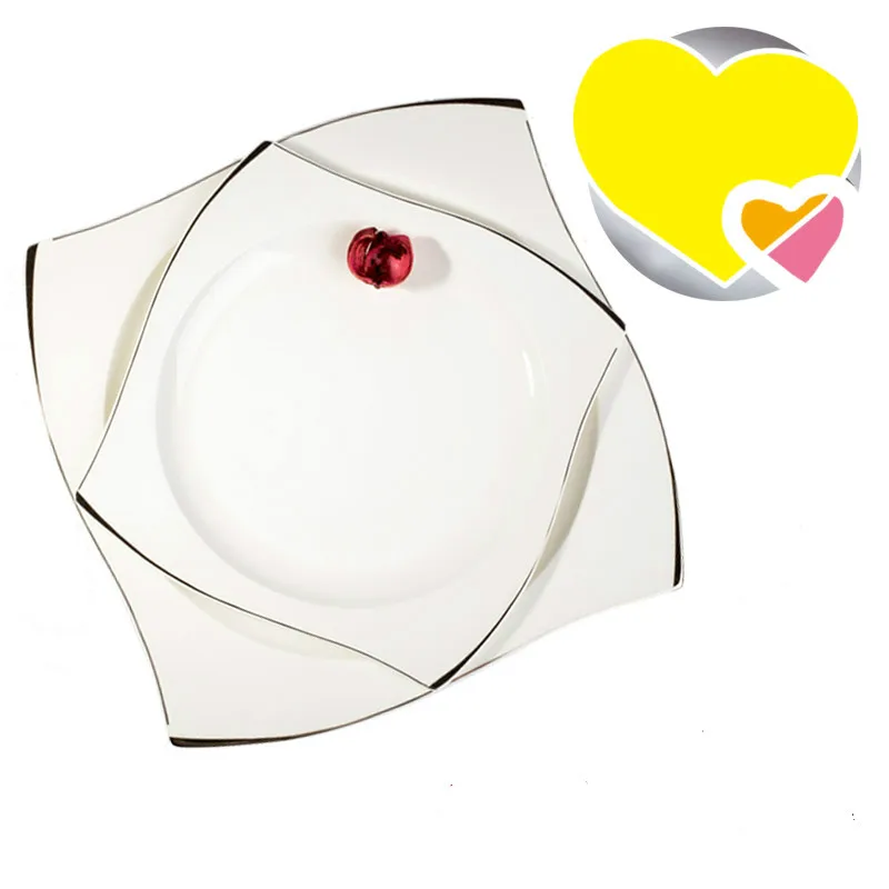 Лучшая декоративная тарелка с золотыми керамическими фруктами блюда в западном