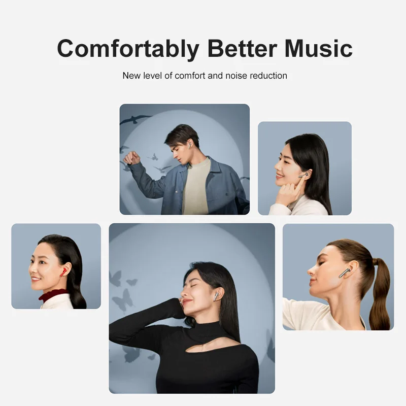 huawei freebuds 4 tws earphone bluetooth semi open active noise reduction 2 0 high resolution sound quality free global shipping