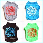 Летняя хлопковая футболка для чихуахуа, одежда для домашних животных, одежда для маленьких собак, жилет для йорков, одежда для собак