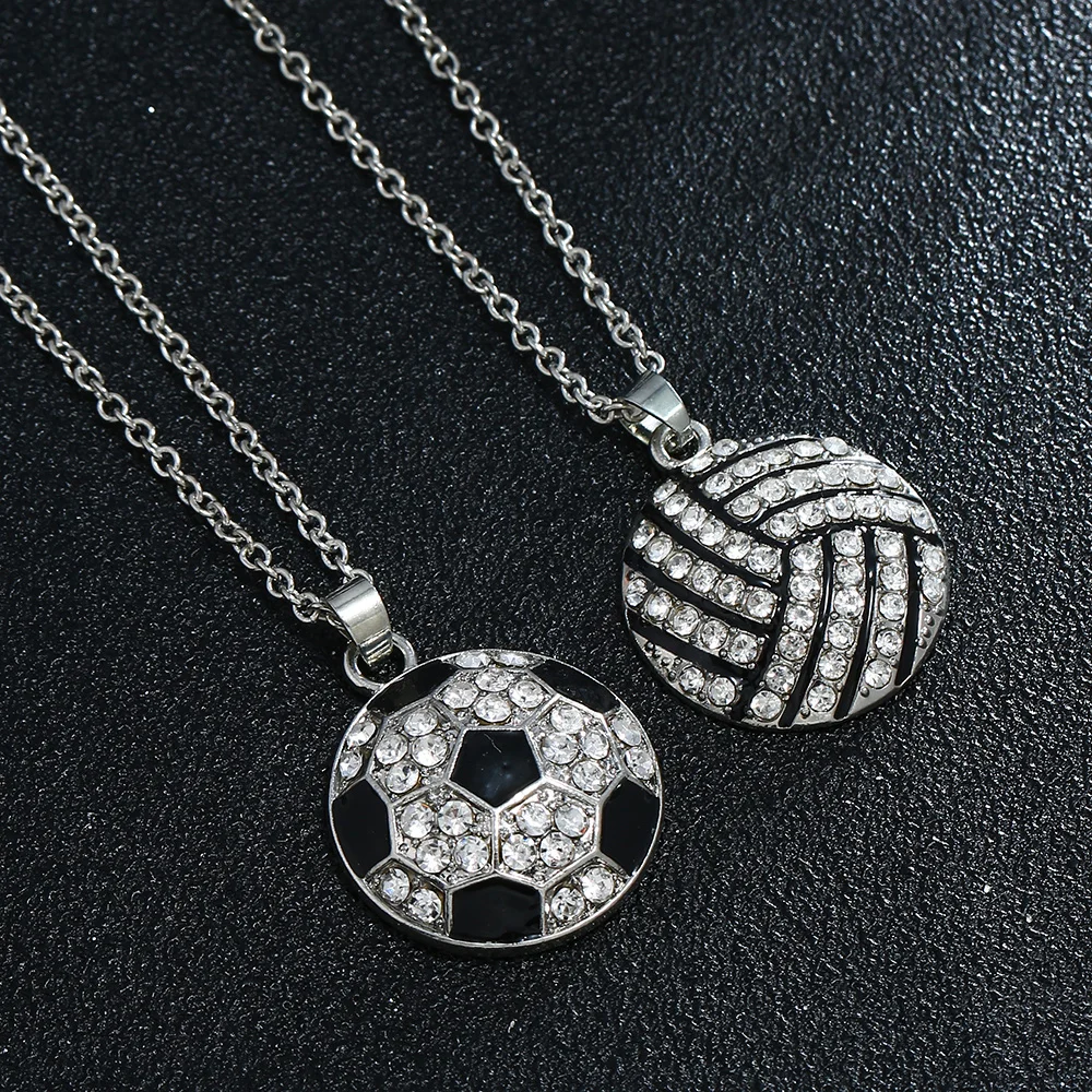 Унисекс Спорт Хип-хоп ожерелье ювелирные изделия 2020 Новая мода Кристалл Стразы