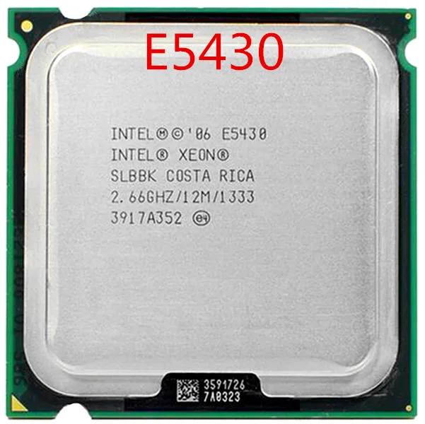 Бесплатная доставка E5430 2 66 ГГц/12 МБ/1333 МГц/ЦПУ аналогичный LGA775 Core Quad Q9500 работает