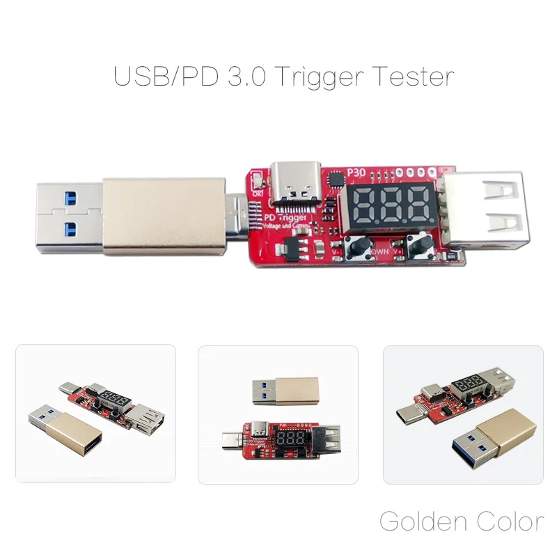 PD quick charge trigger цифровой измеритель напряжения тока Амперметр кулонометр зарядное устройство мобильный источник питания тип-c usb тестер детектор