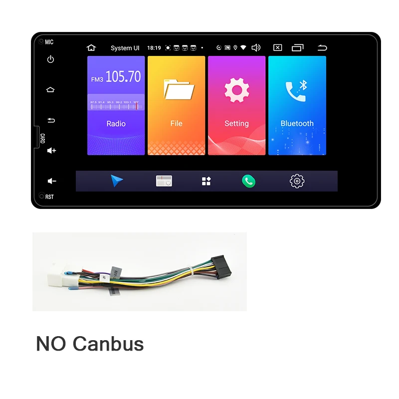 C116T7717MT4-L AUTOTOP " 2 Din Android 9,0 мультимедийный плеер для Mitsubishi Outlander, Lancer ASX 2012- головное устройство gps навигация 4G Wifi - Цвет: C116T7717MT4-L