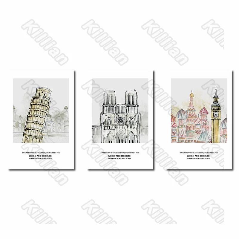 

Still Life Style Leaning Tower Frameles Poster Home Residential Bedroom Decoration Living Room Canvas Painting Hd Print Fresco