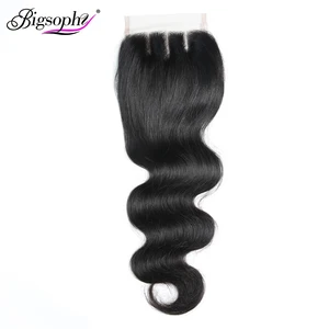 Человеческие волосы Bigsophy 8-20 дюймов, бразильское кружево, Фронтальная застежка, волнистые волосы, застежка волос, человеческие волосы, 1 шт.
