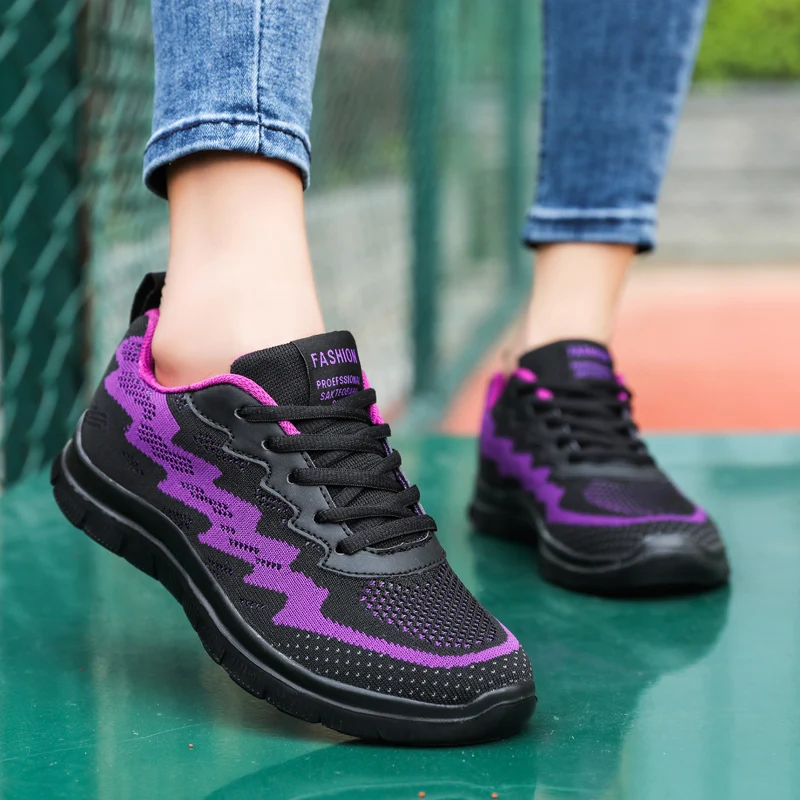 

2020 Autumn Women Light Soft Vulcanized Flats Female Cool Casual Wedge Shoes Woman Walking Footwear Ladies Girl Shoes Big 35-42