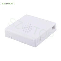 free shipping pp material fiber optic protection box ftth desk box single port 86 type ftth tool