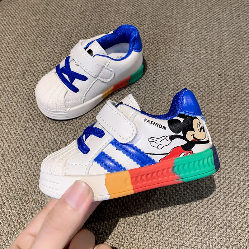 

Baby shoes spring 1-3 years old boys and girls white shoes breathable non-slip sports shoes infant soft-soled toddler shoes
