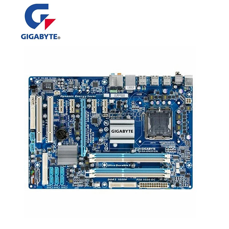 Оригинальная материнская плата для Gigabyte GA-EP43T-S3L LGA775 DDR3 quad core alone значительно Большая пластина EP43T-S3L