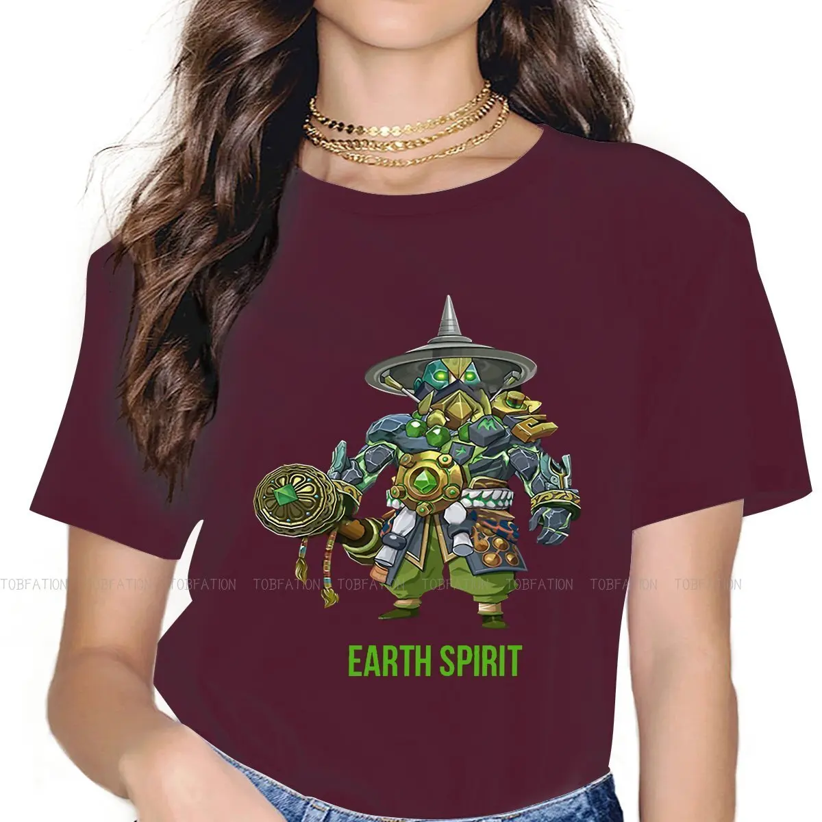 

Футболка с надписью EARTH SPIRIT для девочек, рубашка в реальном времени, со стремлением в реальном времени, с новым дизайном, идея для подарка