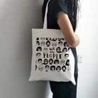 Холщовая Сумка в Корейском стиле, женская сумка на плечо, модные повседневные сумки для покупок, дизайнерские высококачественные вместительные сумки