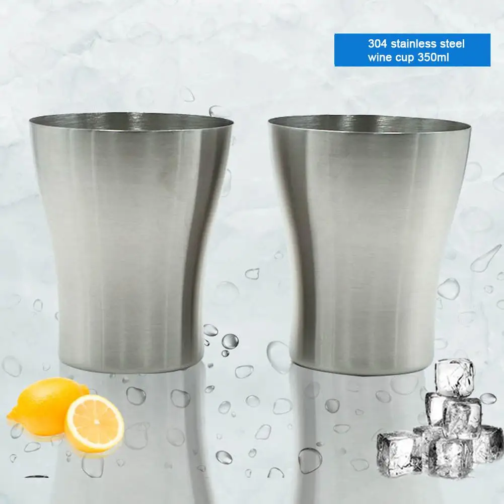 

350ml Stainless Steel Wine Cup Travel Outdoor Drink Beverage Beer Water Mug