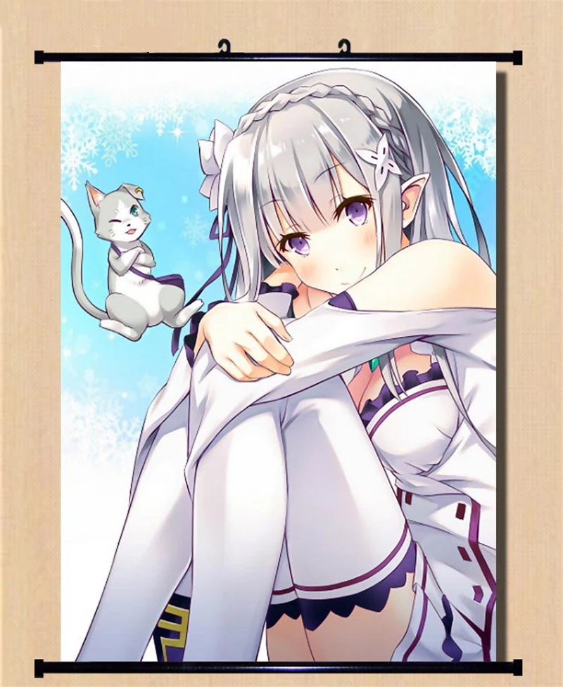 1 шт. постер с рисунком из аниме Re:Zero kara Hajimeru Isekai Seikatsu | Тематическая одежда и