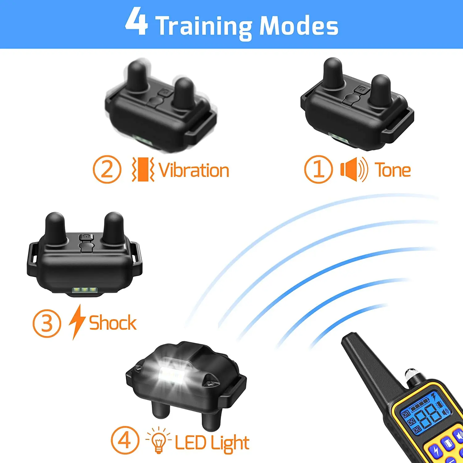 Аксессуары для 880 ошейника дрессировки собак водонепроницаемый перезаряжаемый