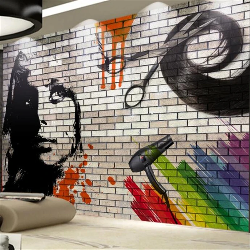 3D обои на заказ wellyu с изображением кирпичной стены бумажные инструменты для