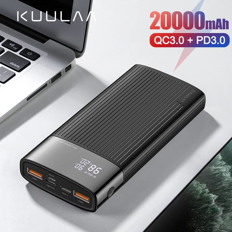 Повербанк Pisen 10000 мАч в ультратонком корпусе с двумя выходами USB и LED-экраномДва Smart USB выхода на 2.4A/1.5A поддерживают зарядку двух устройств одновременно
