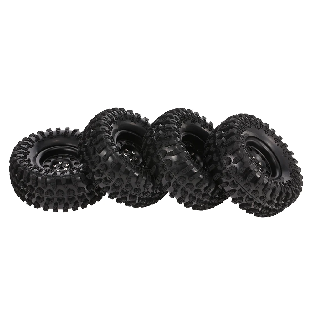 AUSTAR 4 шт. 2 дюйма 130 мм гусеничные колеса с металлической втулкой для 1:10 SCX10 HSP RGT RR10