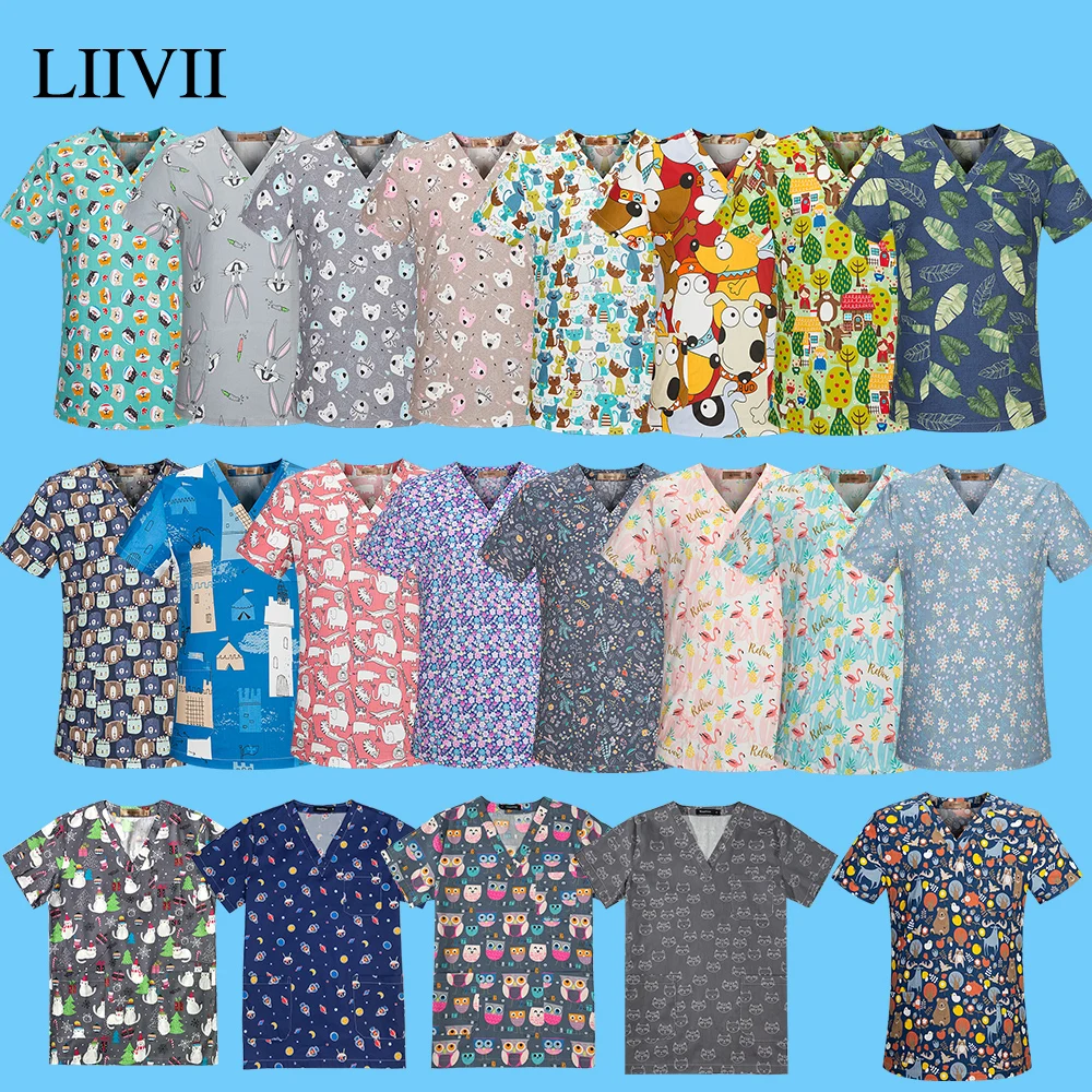 Оптовая продажа Новая высококачественная хлопковая униформа медсестры с