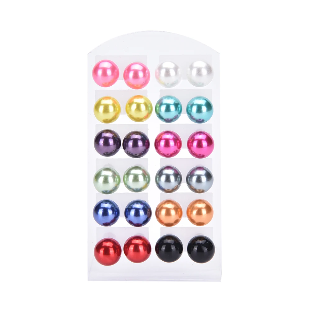 Жемчужные Двойные серьги-гвоздики Двухсторонние серьги для женщин двойные