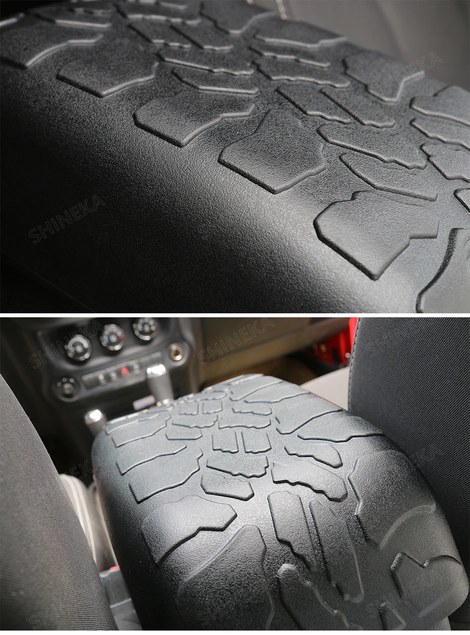 Подлокотник SHINEKA для Jeep Wrangler JK 2012-, резиновый подлокотник для протектора шин, подушка для Jeep Wrangler& Unlimited Sport