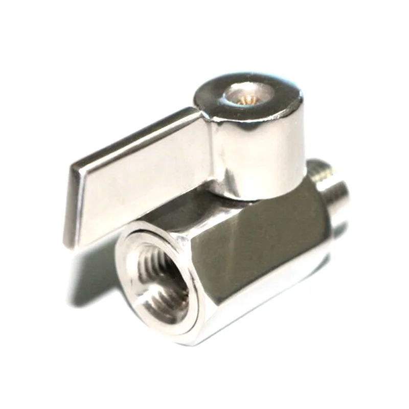 Мини шаровой клапан 1/4 &quot304 из нержавеющей стали NPT Женский X мужской 90 вращение