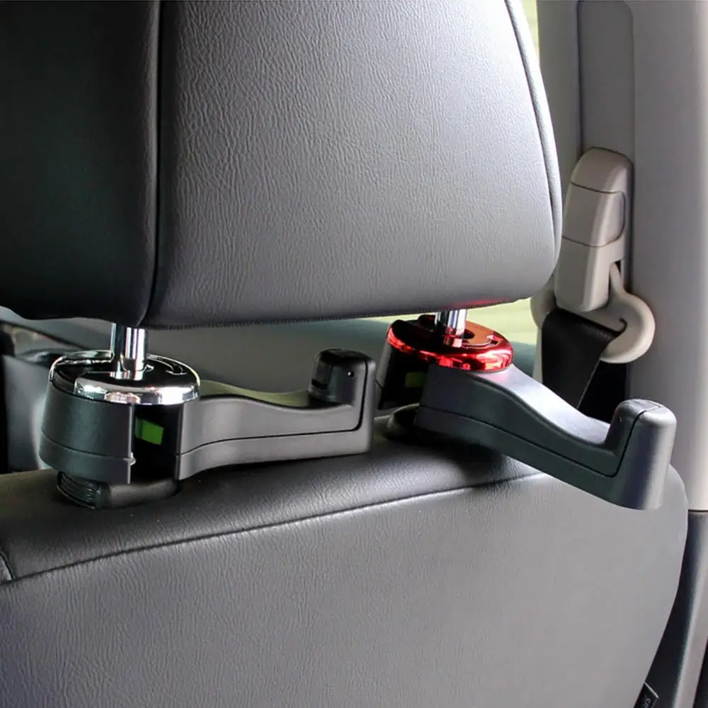 

Car Vehicle Headrest Mount Dual Hook Seat Back Phone Holder Bag Purse Hanger