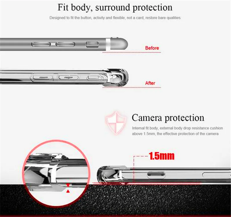 Airbag Shockproof Case For Xiaomi Max 3 Max2 Note3 6 Mi 8 Mi8 Lite 10T 11 11T 12T Pro Silicone Cover For Redmi Note 11 Pro 4G 5G