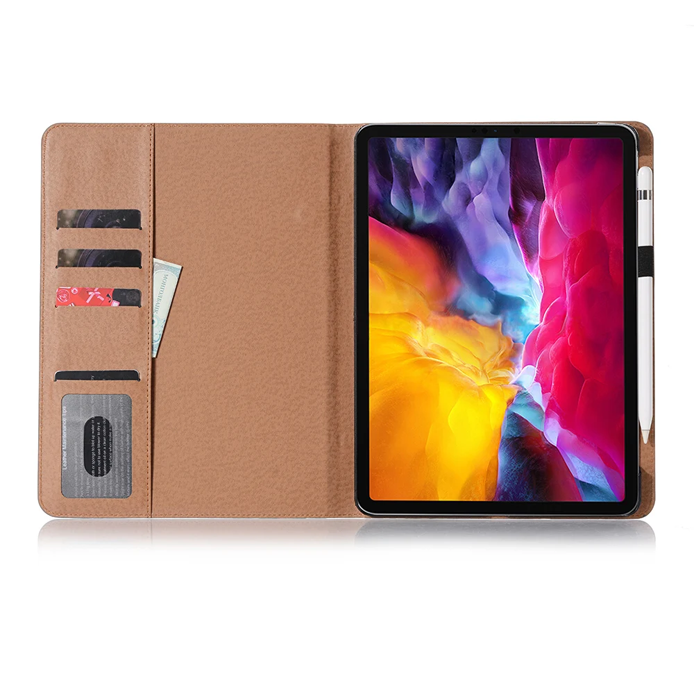 Умный деловой Чехол для iPad Pro 12 9 чехол 2020 кожаный аксессуары 4 го поколения|Чехлы