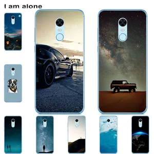 i am alone phone case for xiaomi redmi 5 5a 5 plus s2 y2 fashion color cute cartoon printed paint mobile free global shipping