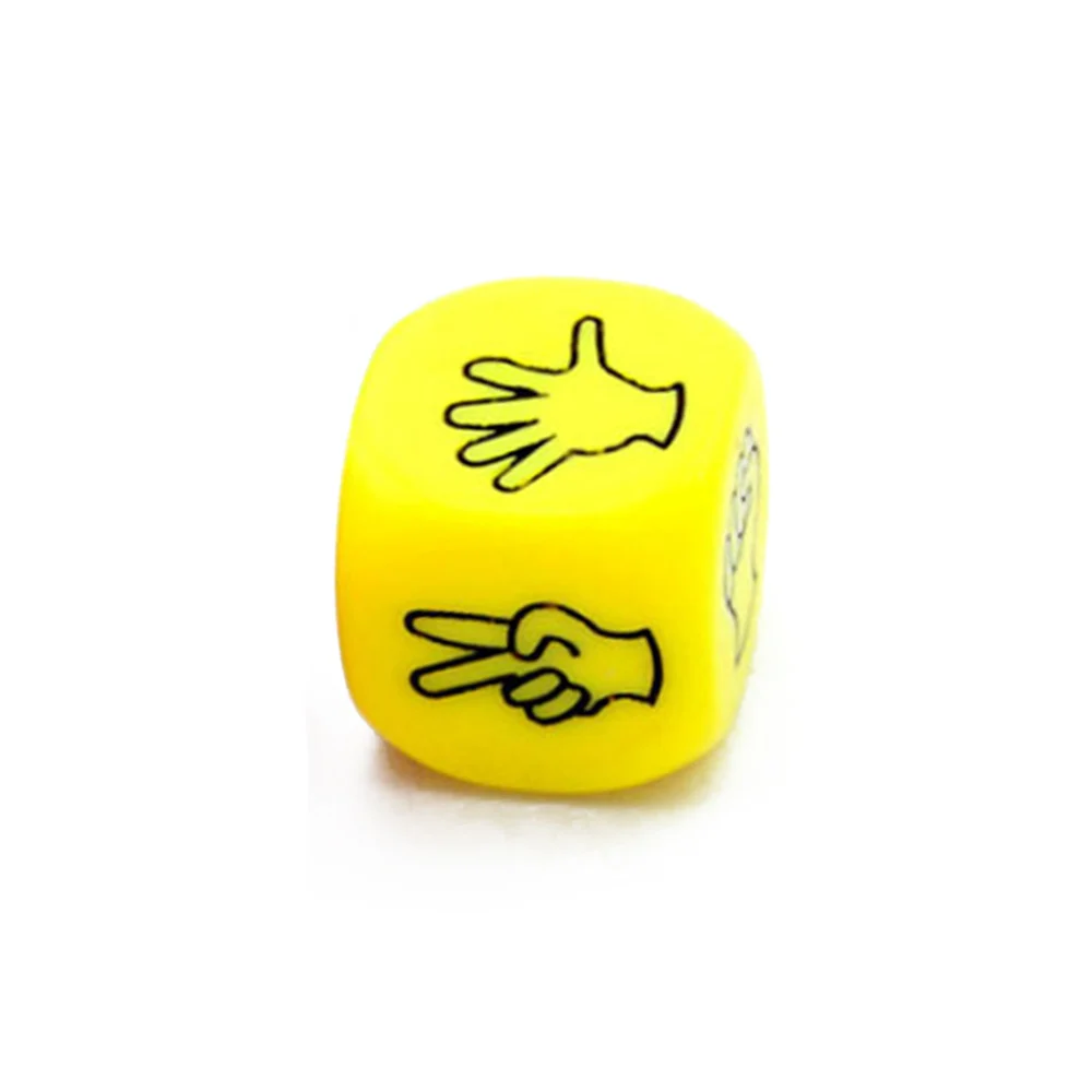 

2Pcs Funny Dice Board Games Toy Creative Finger-guessing Game Dice Rock Paper Scissors Game Scissors Stone Family Party Supplies