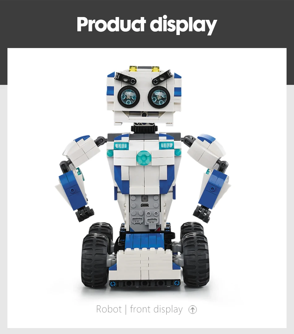 

606Pcs Remote Control MOC Robot 2 IN 1 Transform Building Blocks Technic RC Robots Car Mode Bricks Toys 1706921