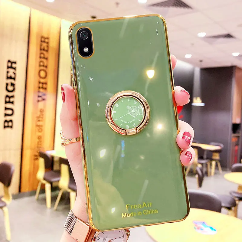 Luxury Silicone Case For Huawei Y5 2019 phone Case For Huawei Y5 2019 Cover Shockproof Stand Holder Case Huawei Y5 2019