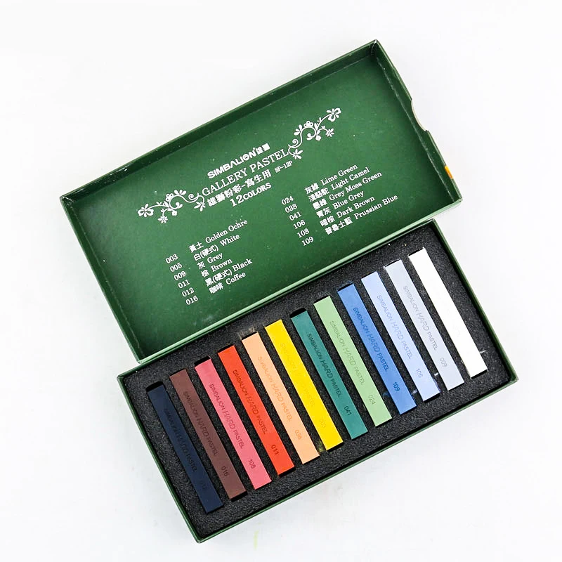 Набор пастельных мелки для рисования 12 цветов простой в использовании |