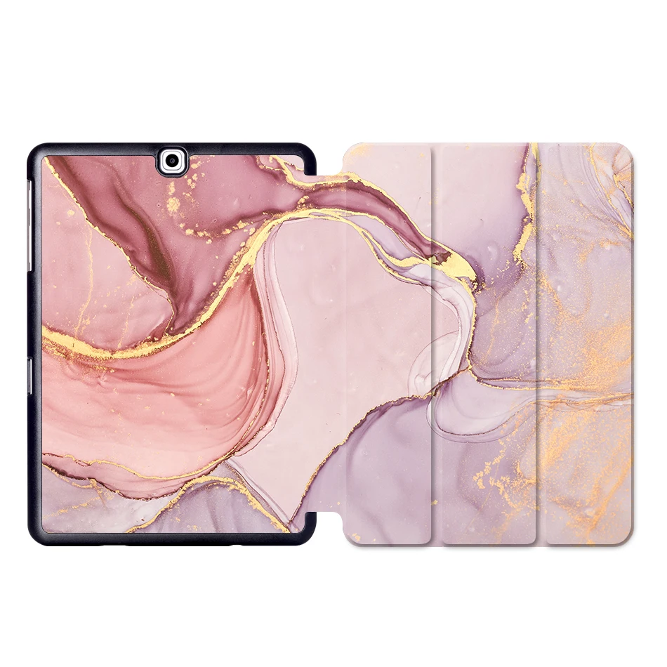 SS04 MTT мрамор из искусственной кожи чехол для samsung Galaxy Tab S2 9,7 ''SM-T810 T815 T813 T819 Флип Стенд Смарт чехол для планшета Авто Режим сна/пробуждения - Цвет: SS04