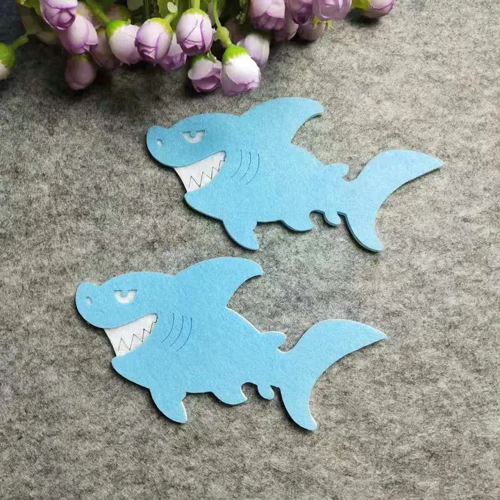 Фетровые настенные наклейки с животными дельфин Акула украшение для дома