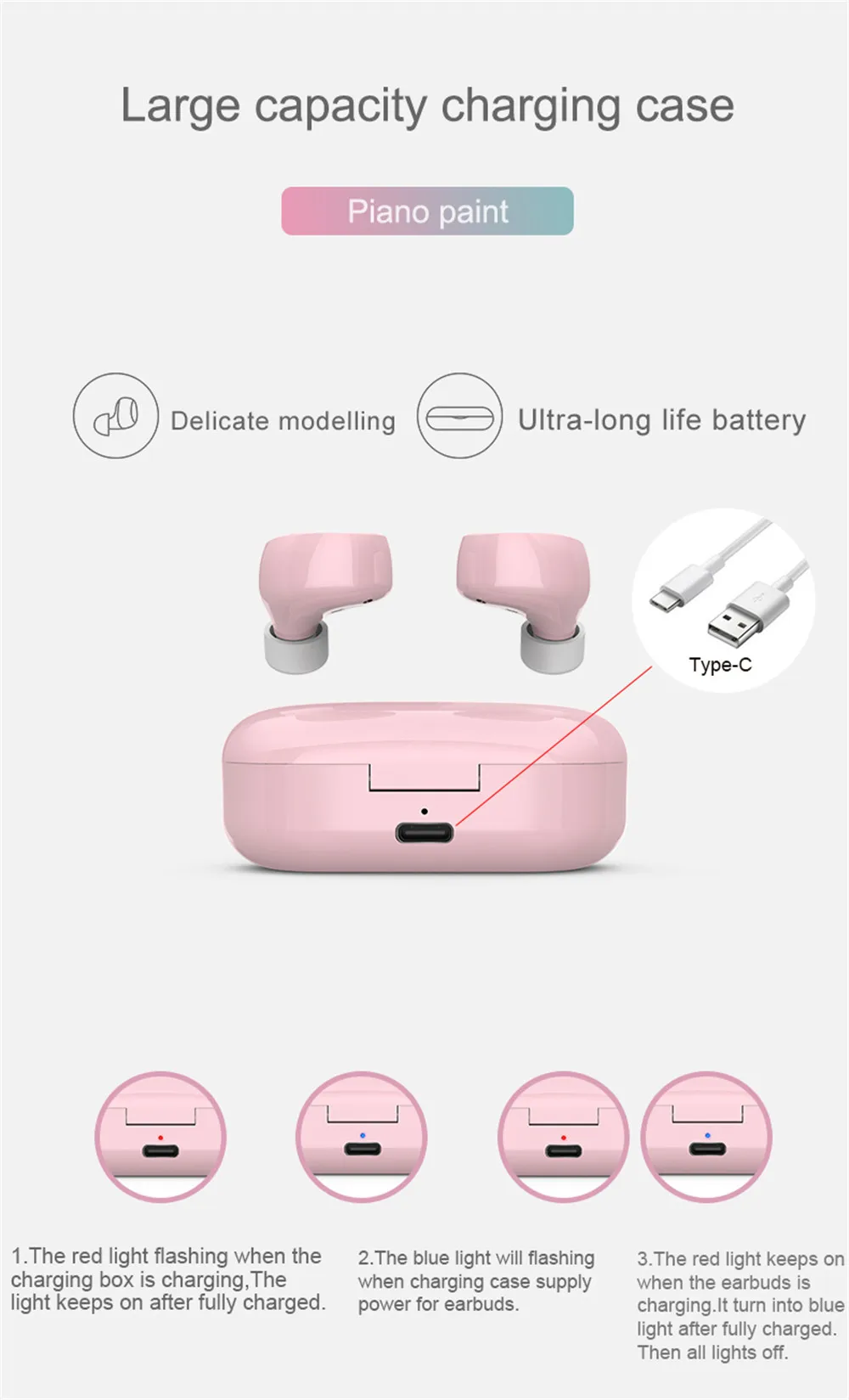 Bluetooth наушники TWS TW60 Macaron беспроводные для iPhone 11 Pro Max гарнитура универсального