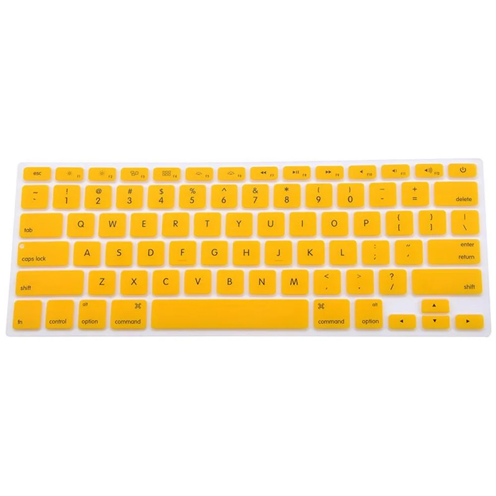 Silicone Keyboard Cover Protector Skin for Apple Pro 13 15 17 Air Soft keyboard stickers 7 Colors 11 12 inch | Компьютеры и офис