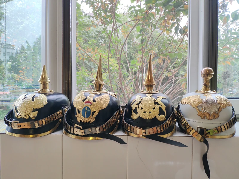 Белые рыцарские шлемы для Хэллоуина носимые немецкие военные прусский шлем