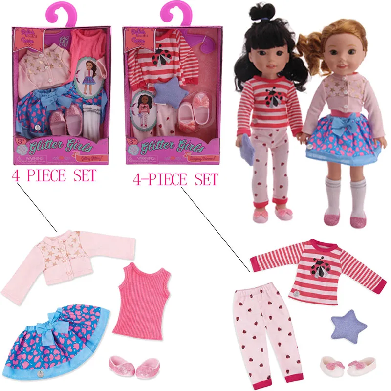 

Кукольная одежда, юбка, футболка, костюм с окошком для американских Wellies 14,5 дюйма, тележка для мороженого, игрушка для девочек