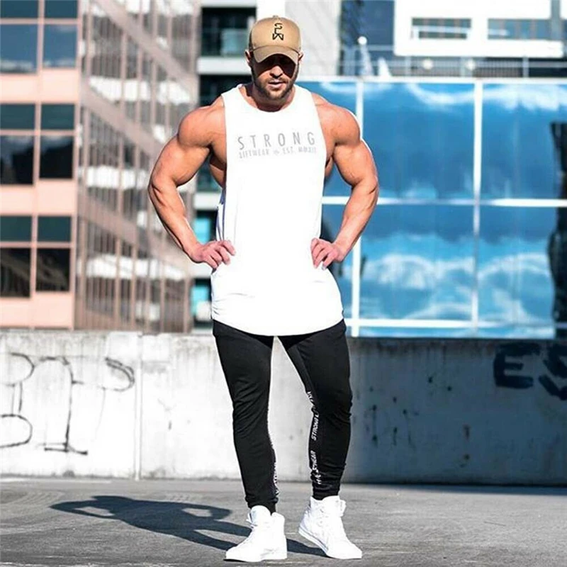 

Men's High Quality Brand Men Pants Fitness Casual Elastic Pants Bodybuilding Clothing Casual Sweatpants Joggers Pant Streetwear