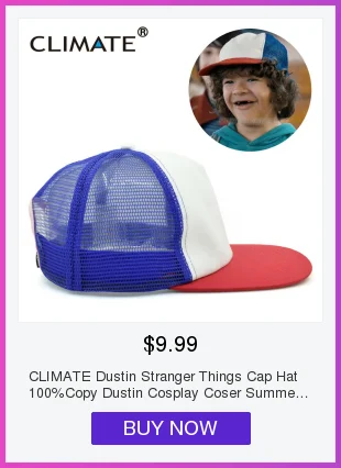 CLIMATE Stranger Thing Eleven Trucker Кепка s Кепка Eleven duстин черная летняя кепка классная бейсболка с сеткой для мужчин и женщин