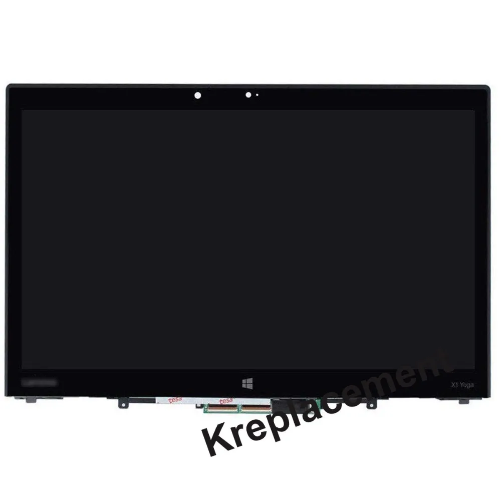 Для lenovo Thinkpad X1 Yoga 1st Gen lcd сенсорный экран дигитайзер стекло в сборе с рамкой 1" FHD 1080P