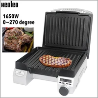 XEOLEO Beef steak machine Commercial griddle Electric griddle grill Household non-stick pan steak machine Max temperature 270