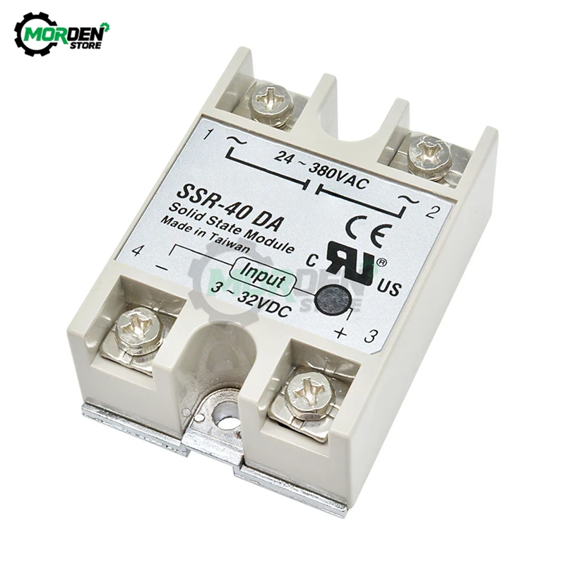 

SSR -10DA 25DA 40DA 50DA 60DA 100DA DC Control AC SSR Однофазное твердотельное реле
