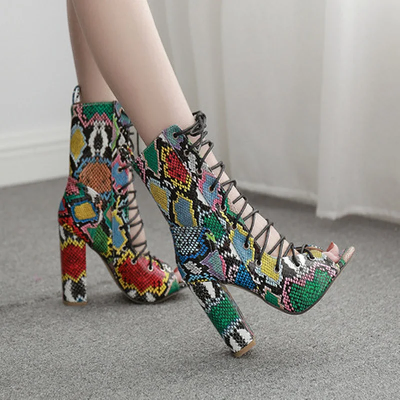 

2021 Spring Nightclub Serpentine Platform High Heels Women Fashion High Heels 10cm Heels Platform Sandals Party Wedding Shoes