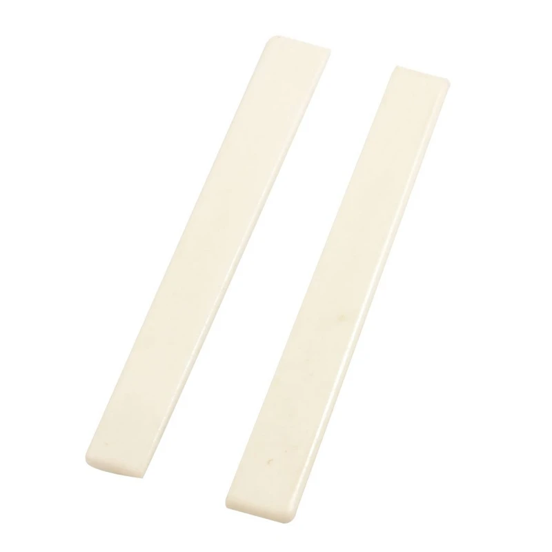 

HOT SALE 2 Pcs Spare Part Beige Plastic Bridge Saddle Nut For Classical Guitar