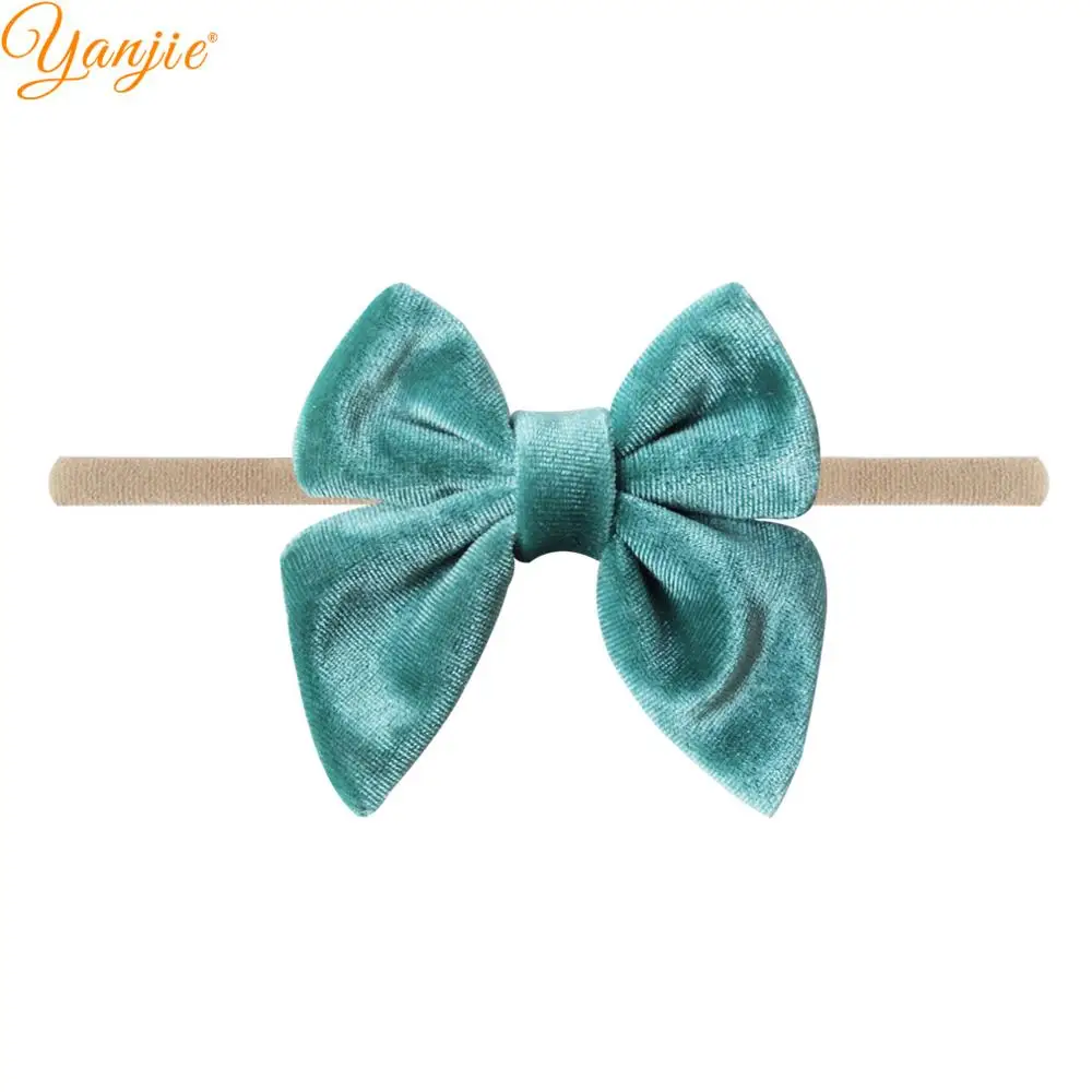 10 шт./лот модные милые Бархатные эластичные нейлоновые повязки для волос 2021