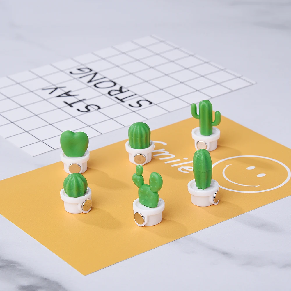 Магниты на холодильник милые сочные растения магнит кнопка кактус стикер