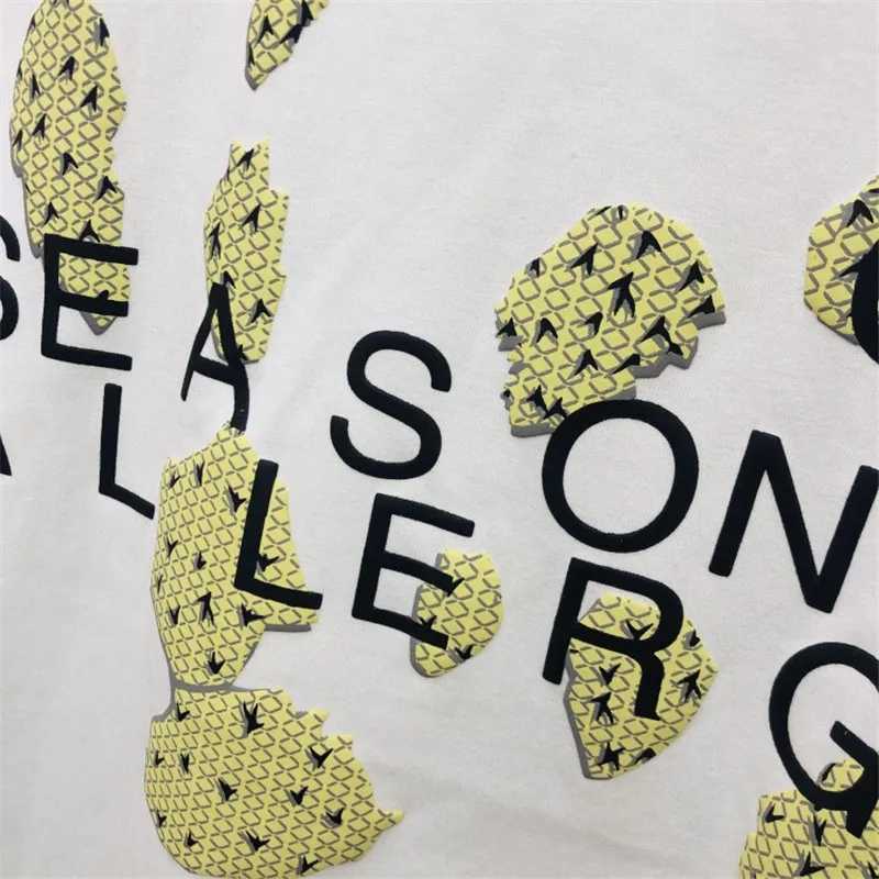 Футболка CPFM.XYZ для мужчин и женщин стильная тенниска с сезонными аллергиями